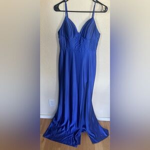 City Studio Royal Blue Long Formal Dress
